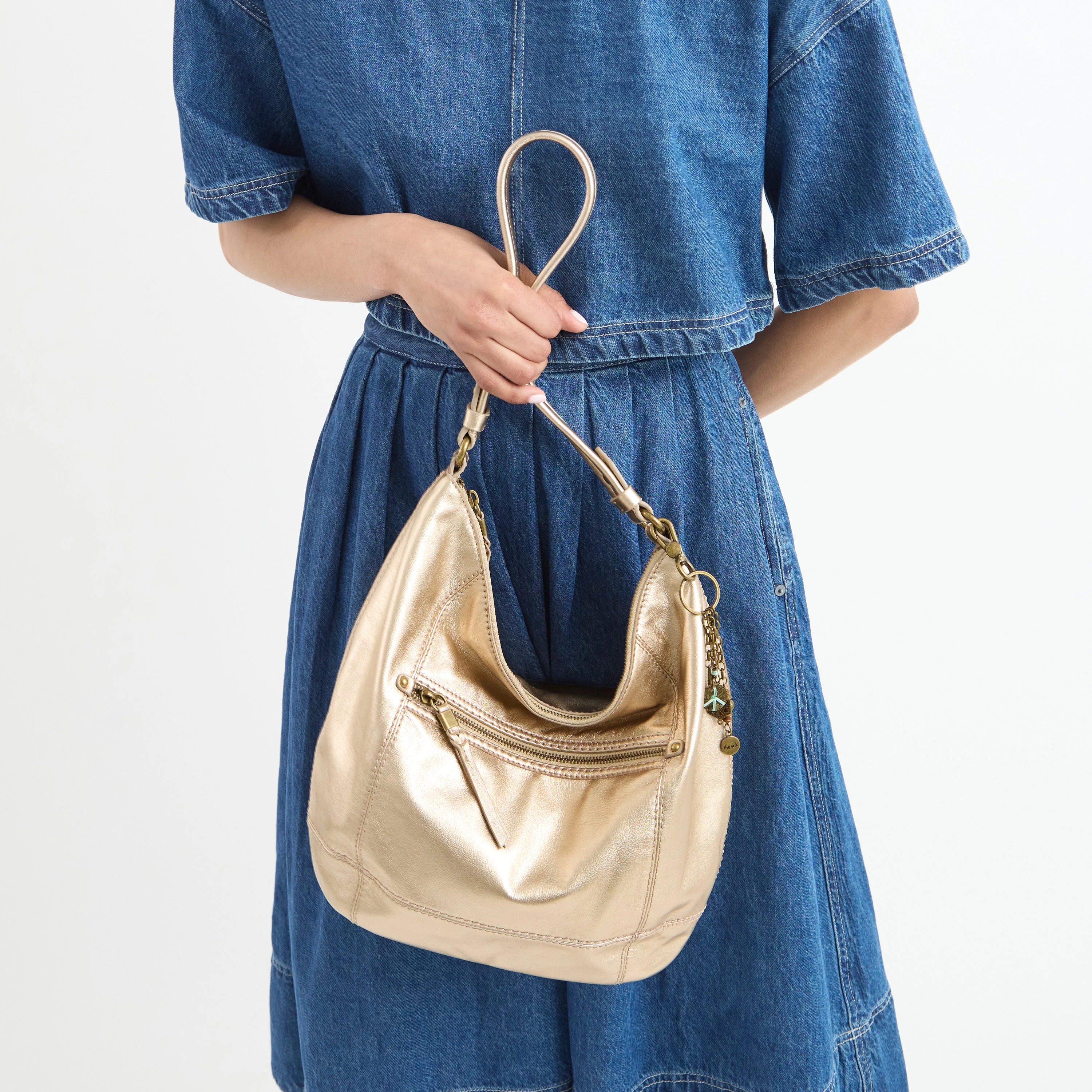 Sequoia Hobo - Leather - Light Gold - Image 2