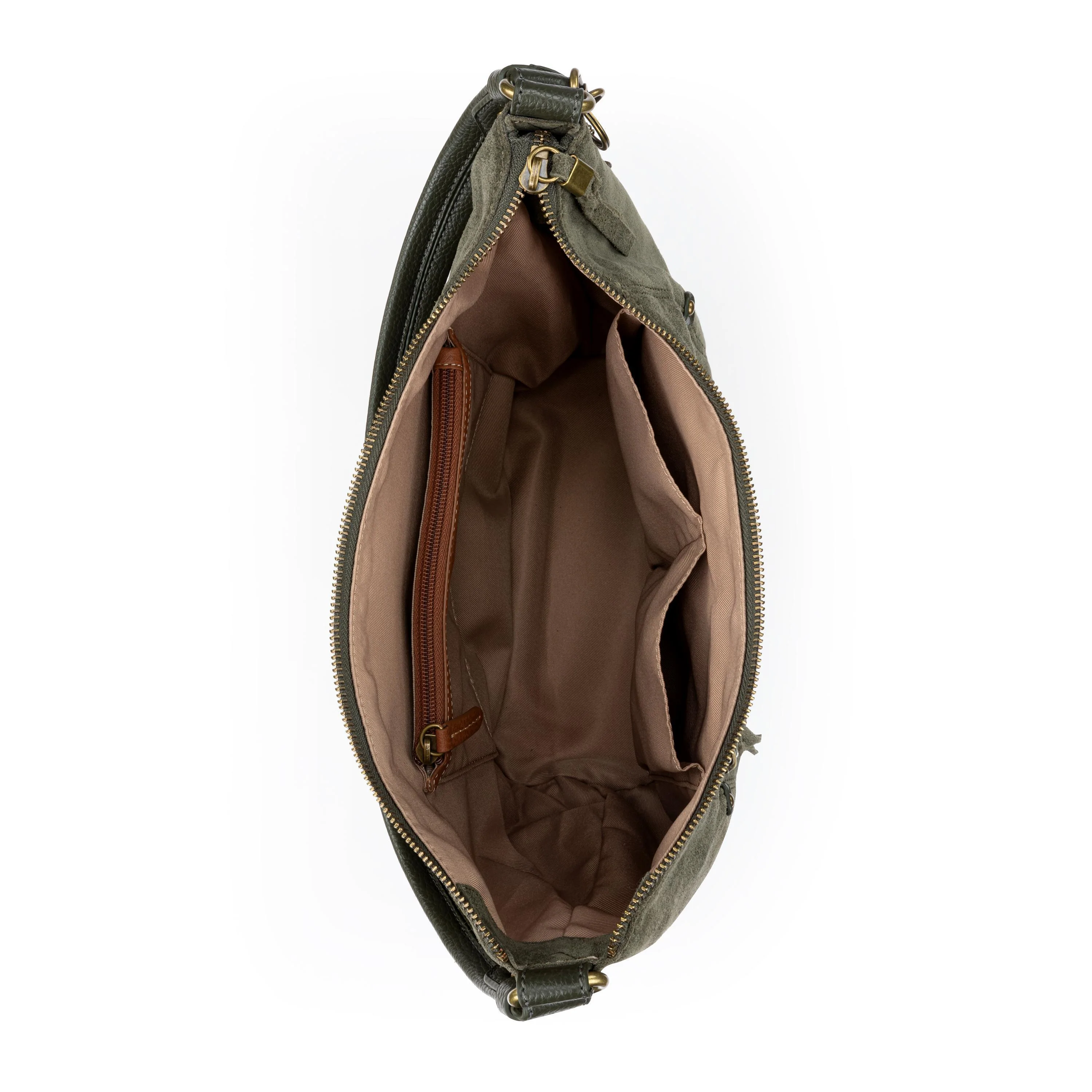 Sequoia Hobo - Leather - Moss Suede - Image 3