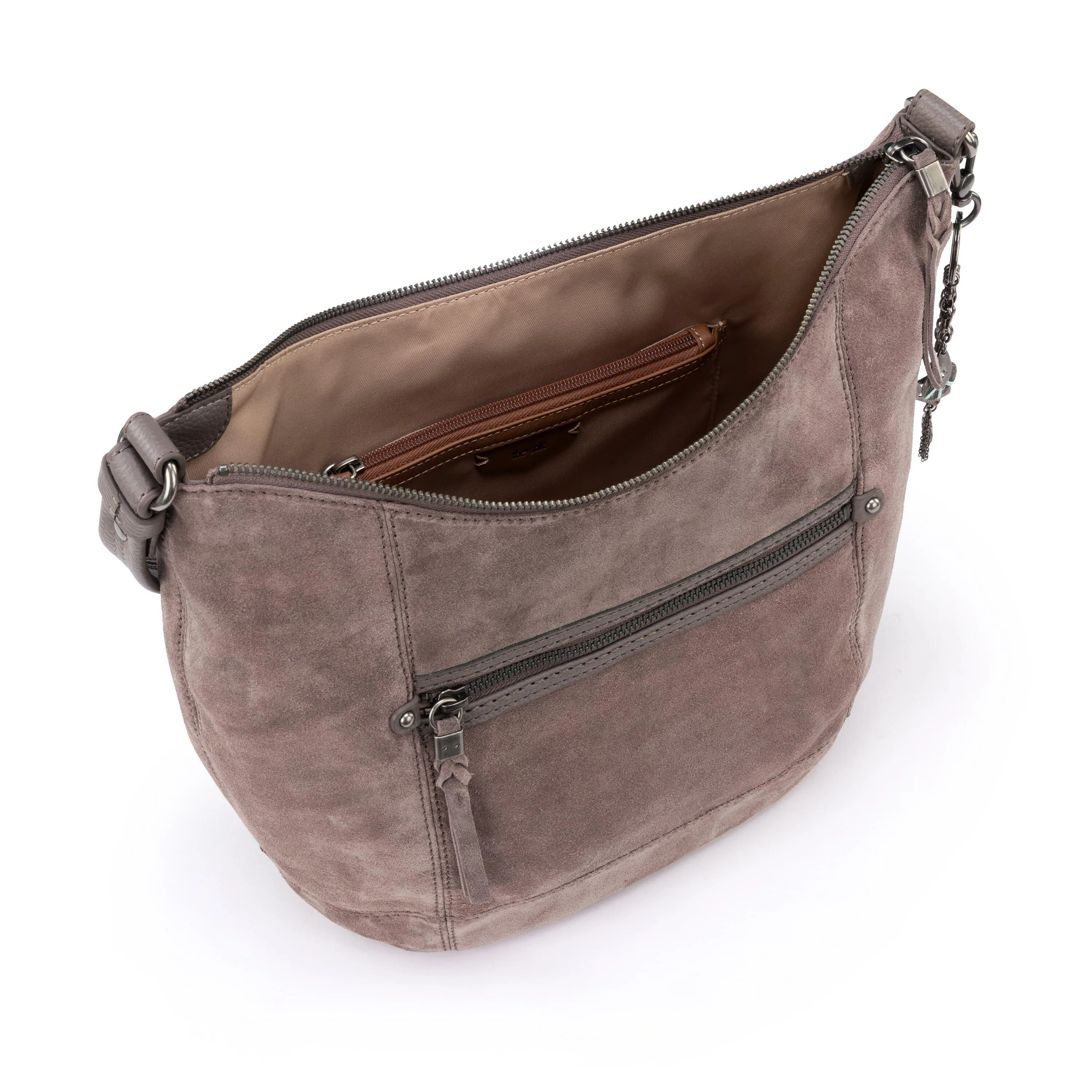 Sequoia Hobo - Leather - Mushroom Suede - Image 4