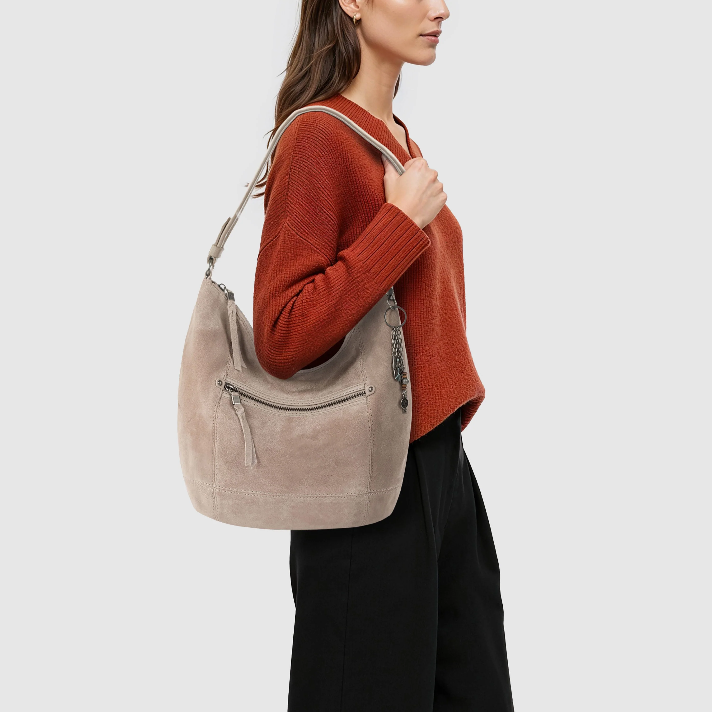 Sequoia Hobo - Leather - Sand Suede - Image 5