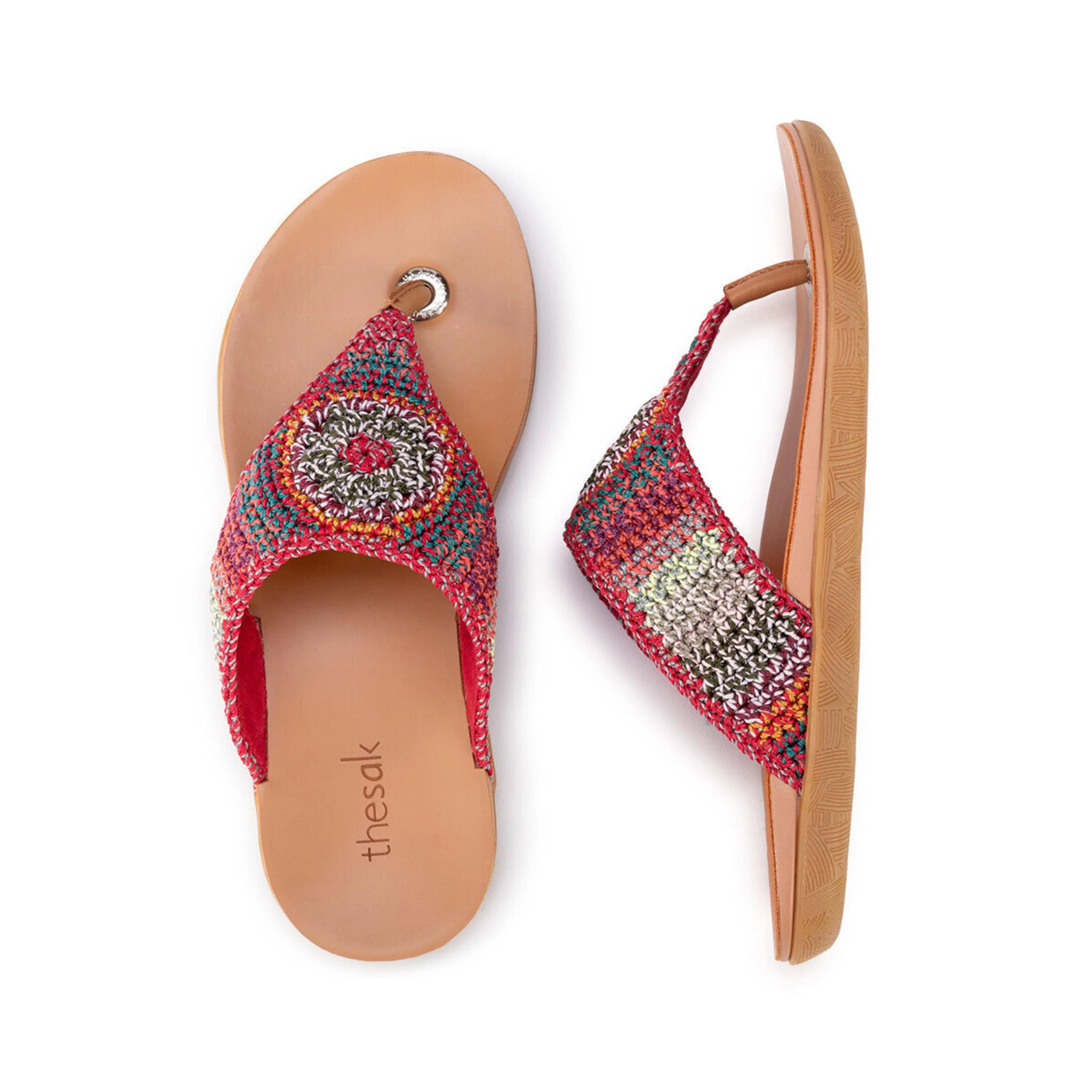Shana Sandal - Hand Crochet - Sunset Stripe - Image 4