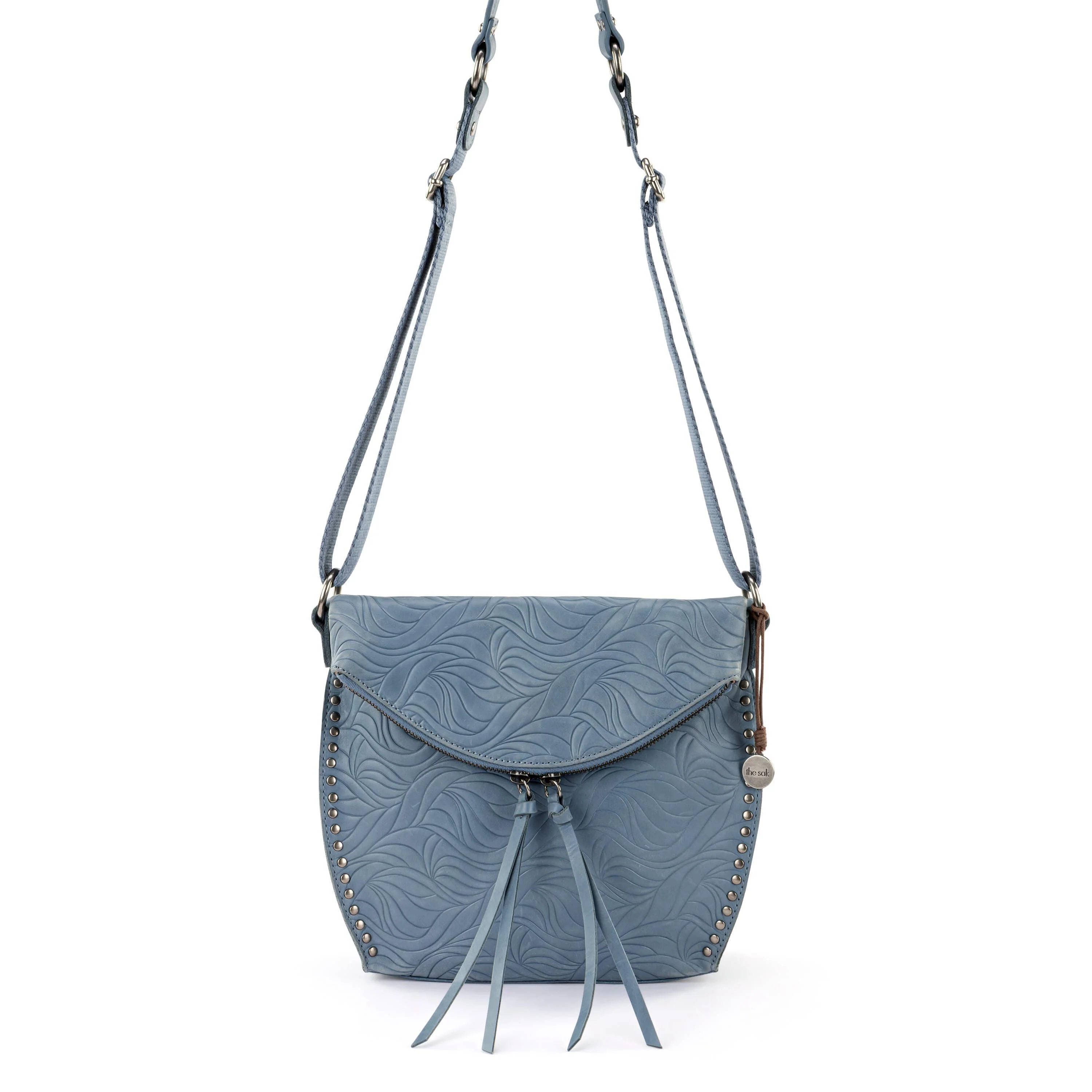 Silverlake Flap Crossbody - Leather - Maritime Wave Embossed - Image 2