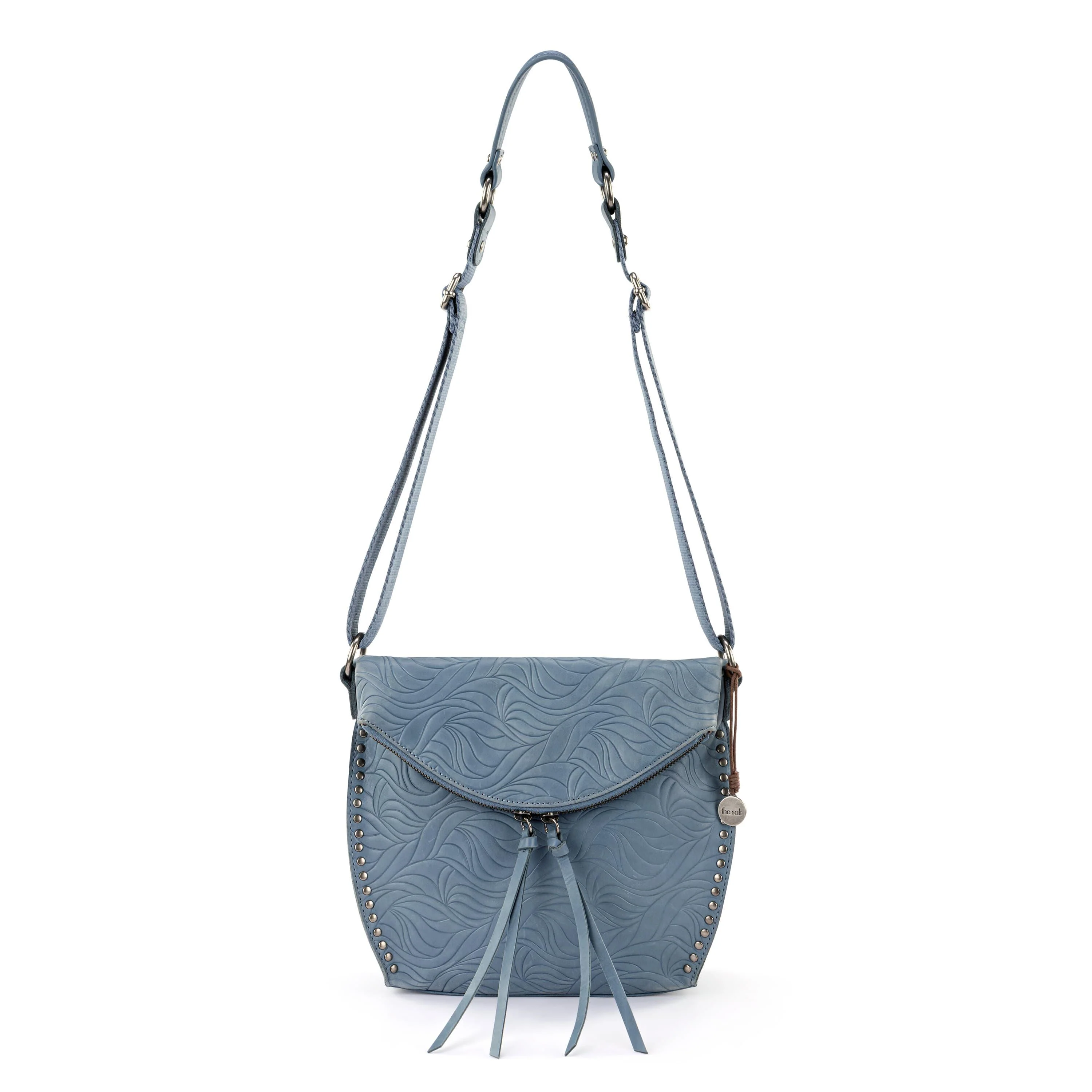 Silverlake Flap Crossbody - Leather - Maritime Wave Embossed - Image 3