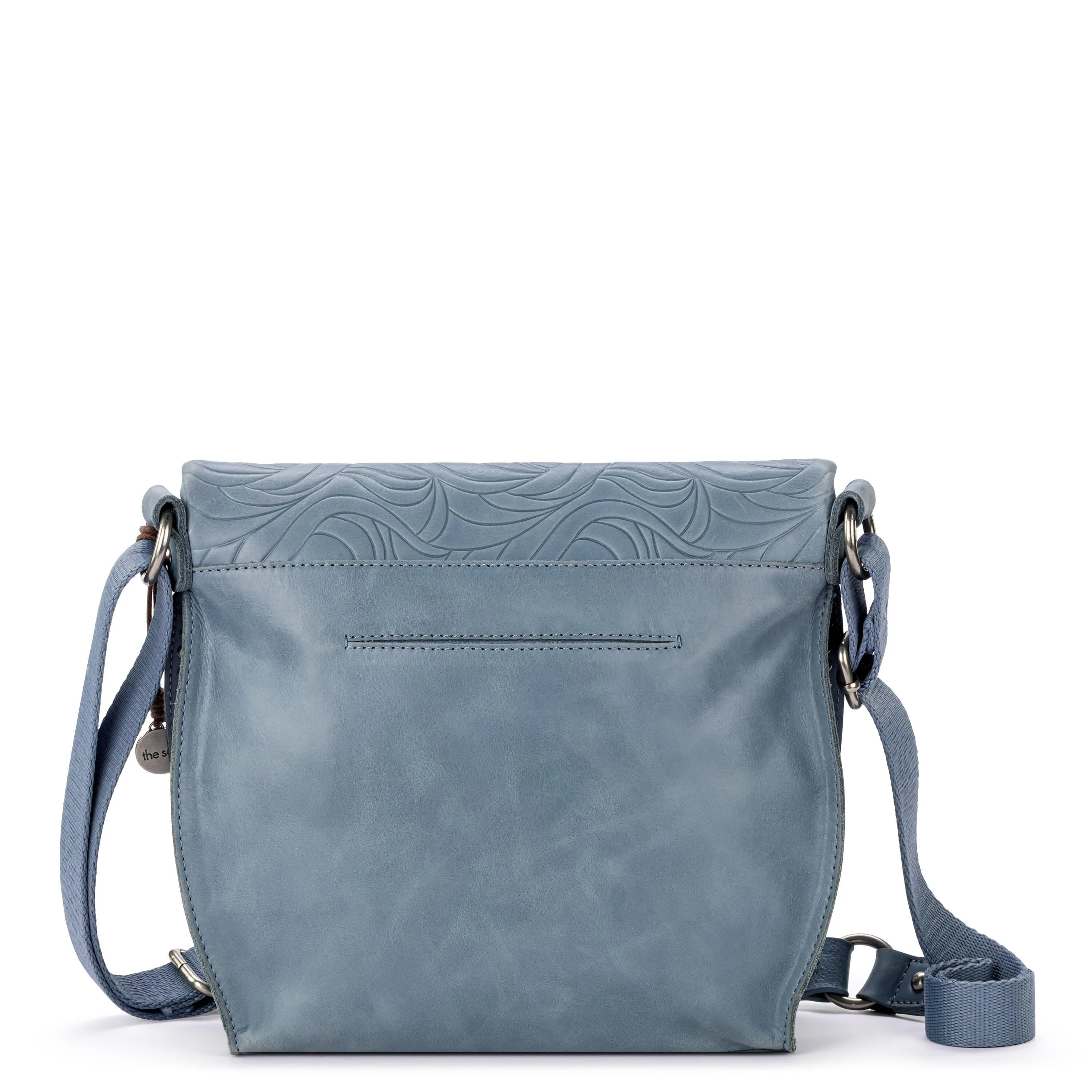 Silverlake Flap Crossbody - Leather - Maritime Wave Embossed - Image 6