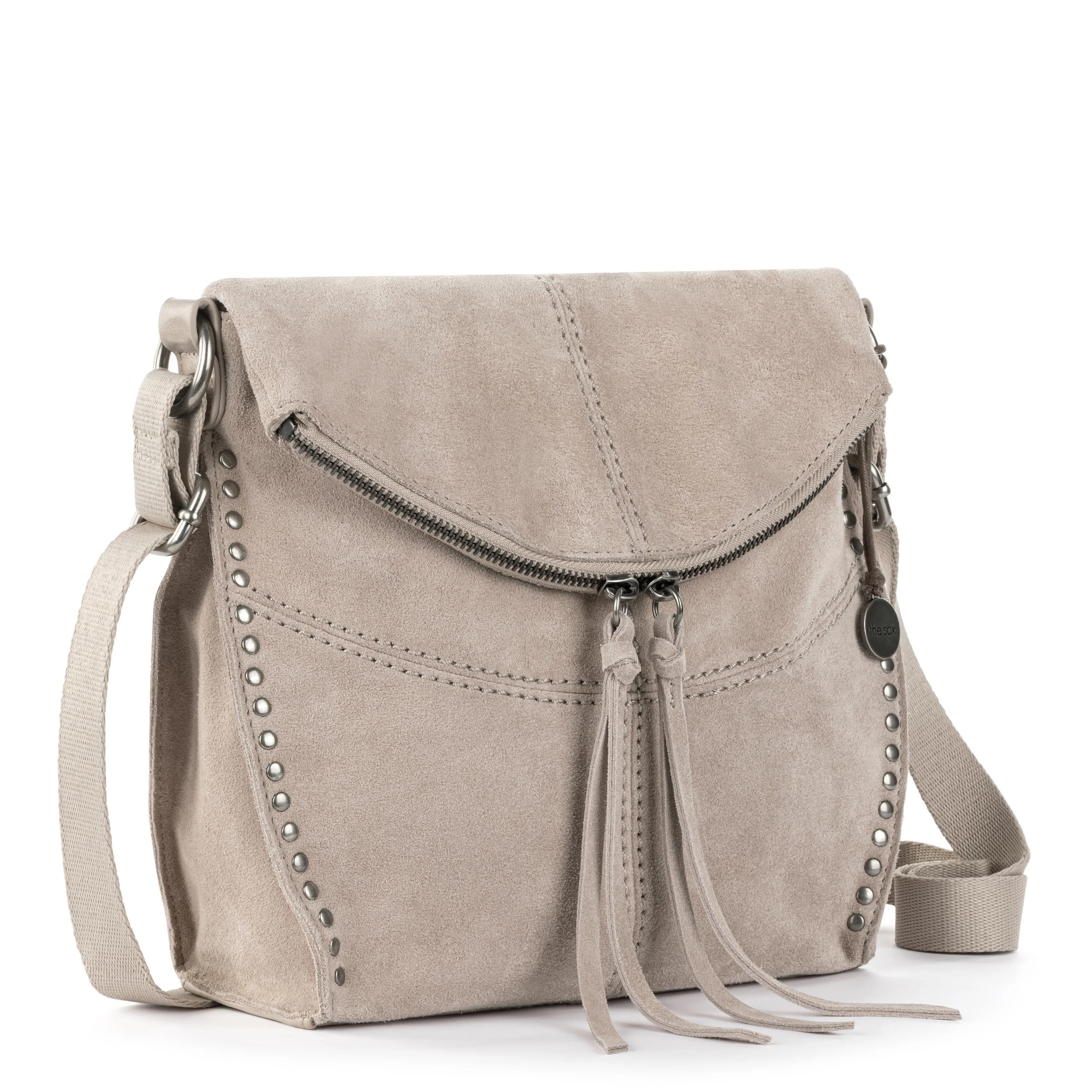 Silverlake Flap Crossbody - Leather - Sand Suede - Image 3