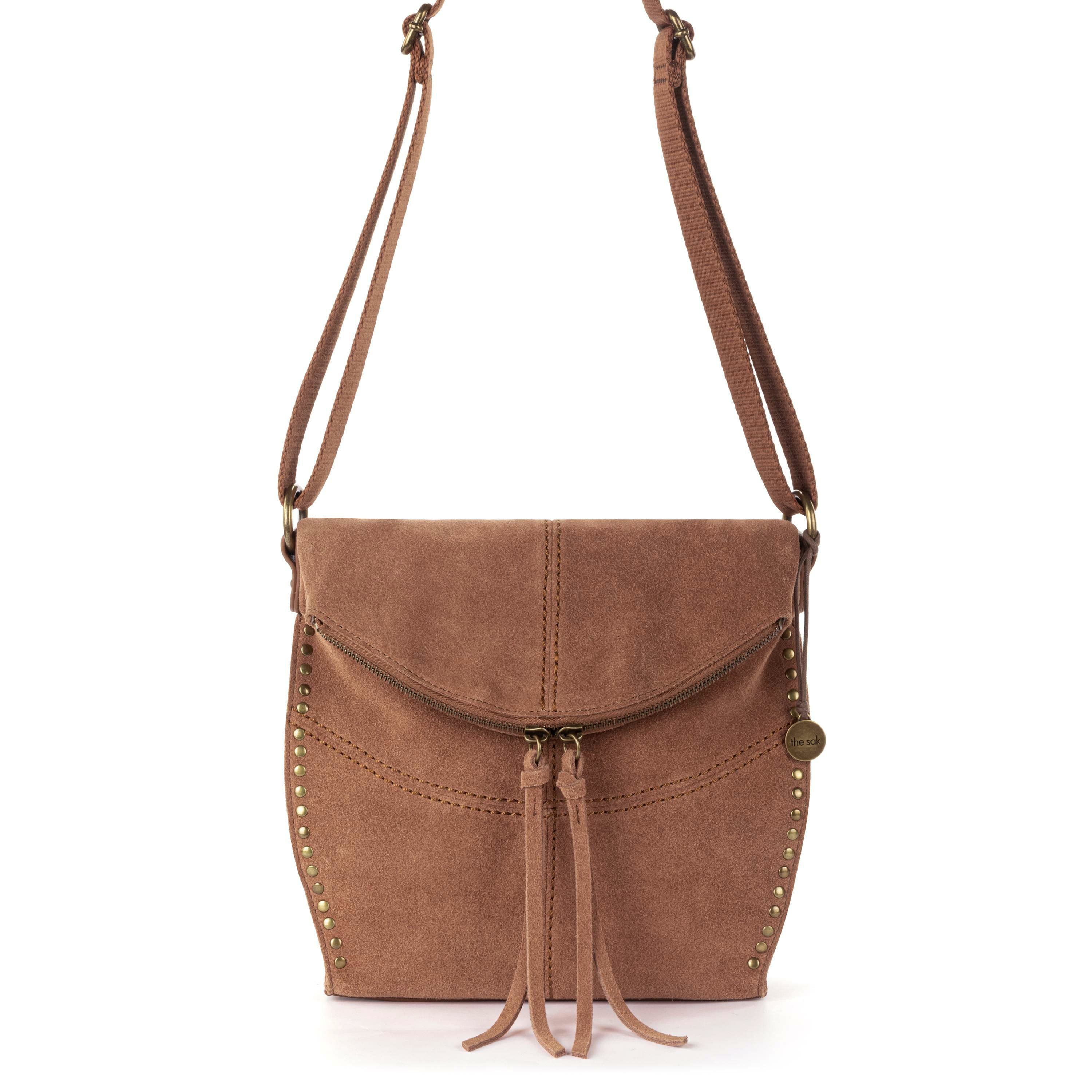 Silverlake Flap Crossbody - Leather - Tobacco Suede - Image 2