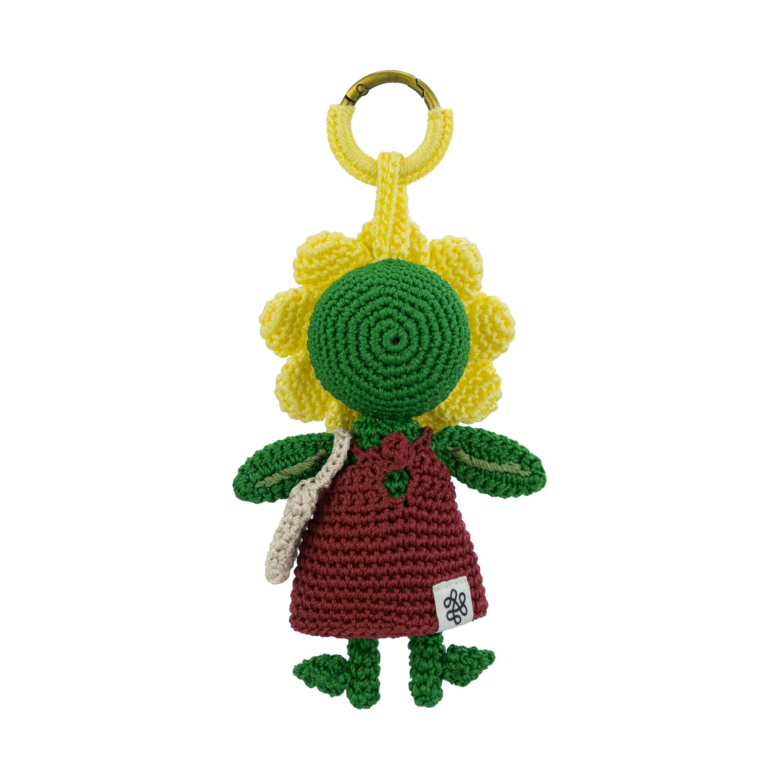 Sunbudz Sunflower Dangle - Hand Crochet - Sunnee - Image 3