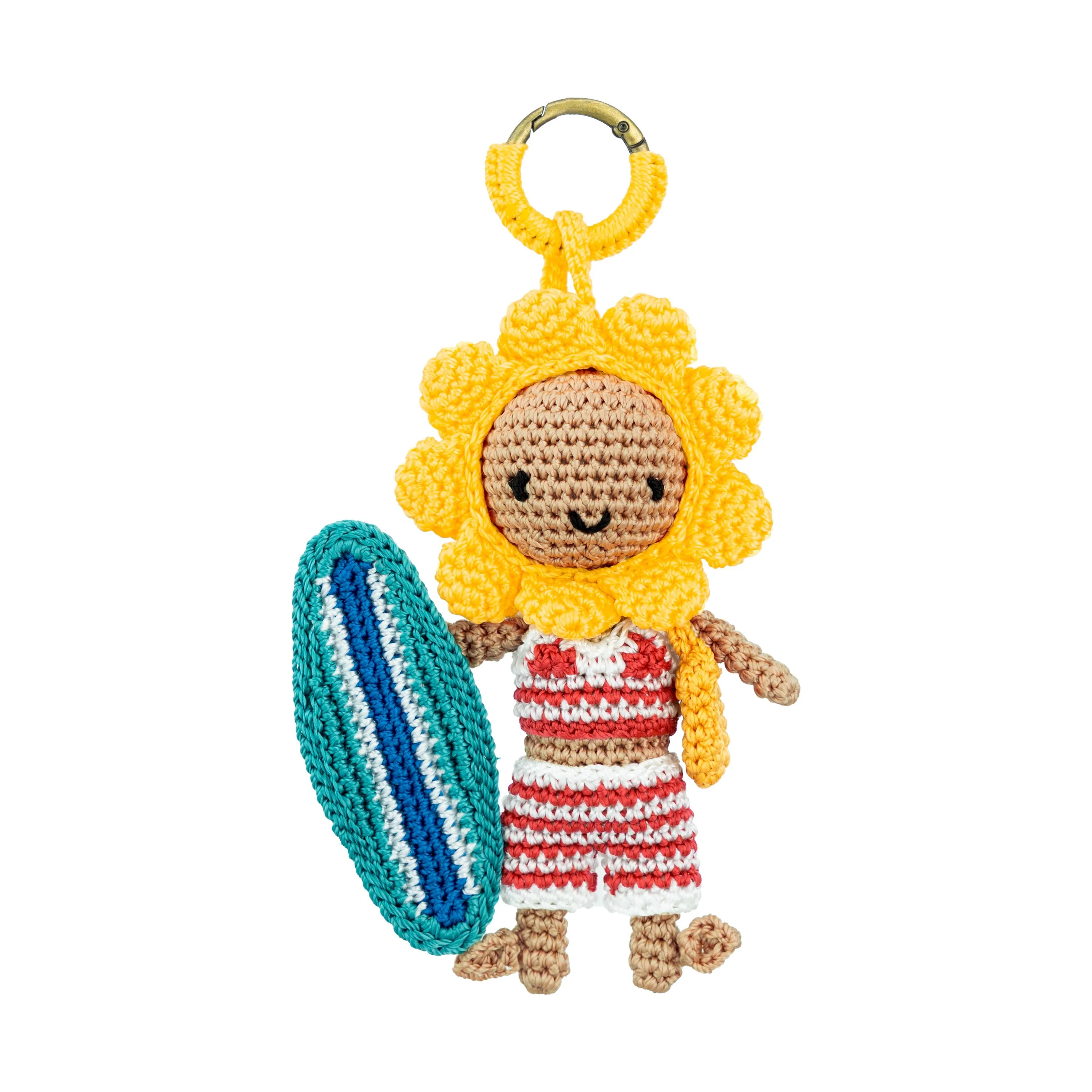 Sunbudz Sunflower Dangle - Hand Crochet - Waverlee