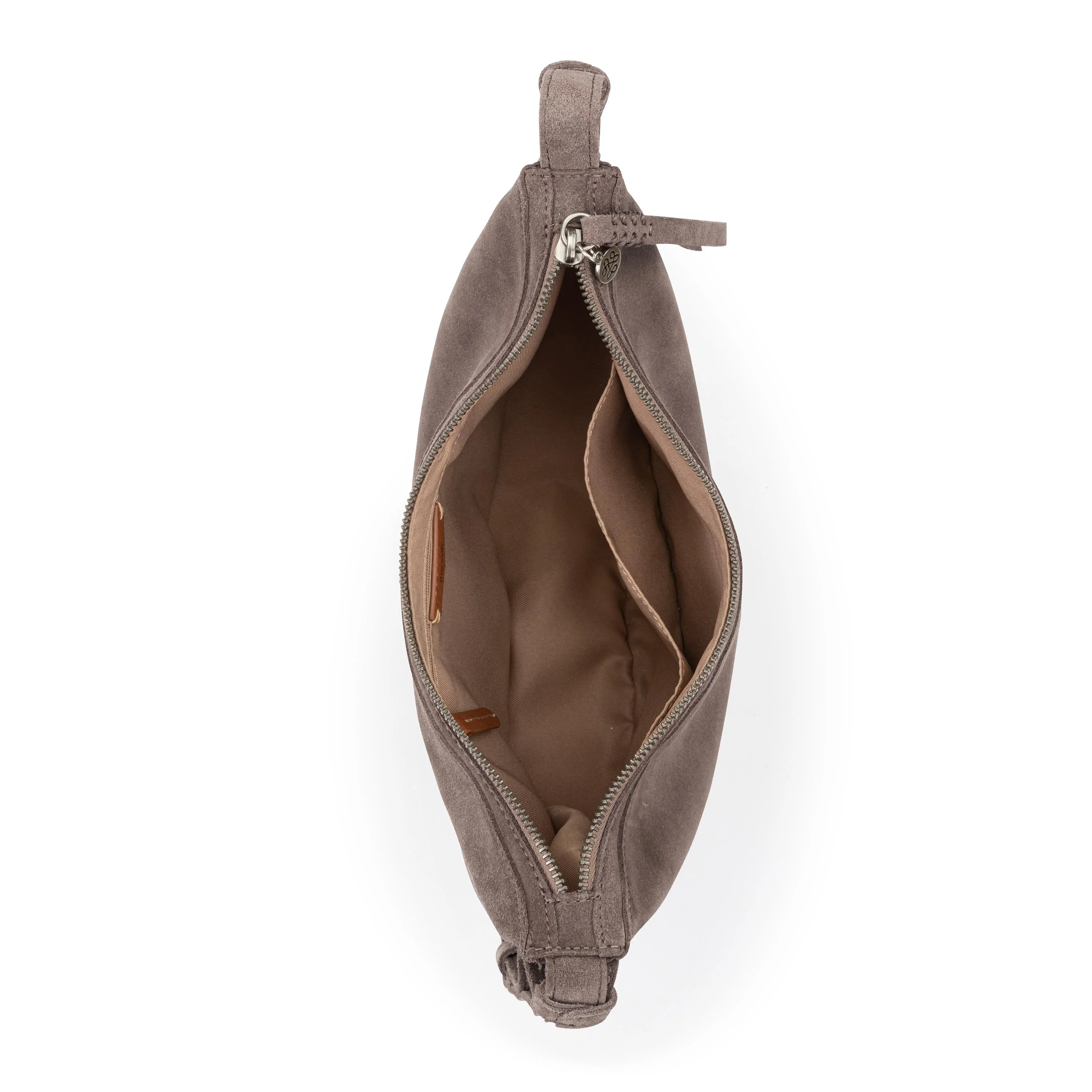 Tess Shoulder Bag - Leather - Mushroom Suede - Image 4
