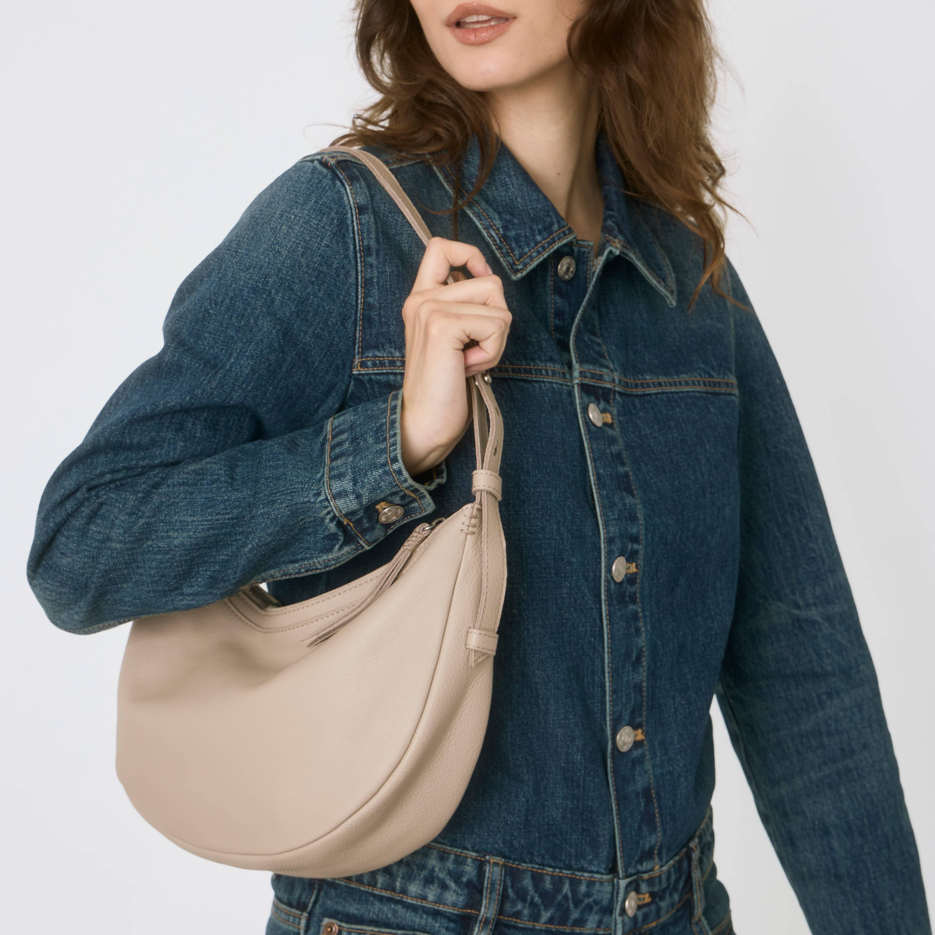 Tess Shoulder Bag - Leather - Sand - Image 2