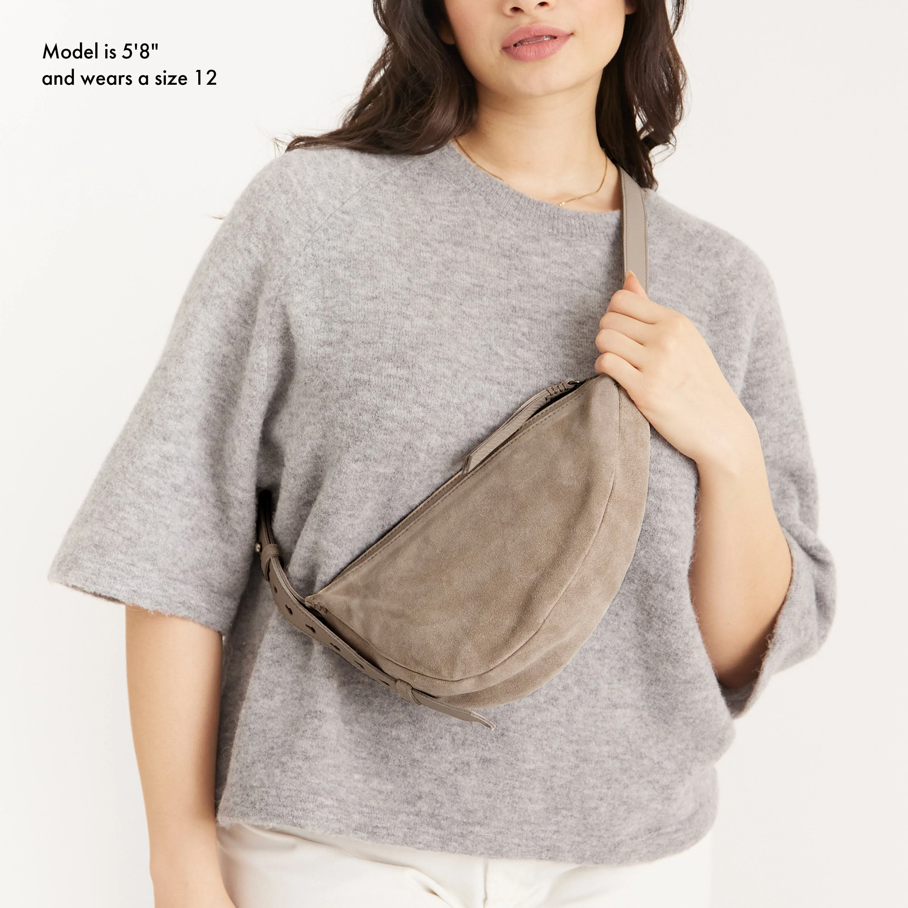 Tess Sling - Leather - Sand Suede Block - Image 7