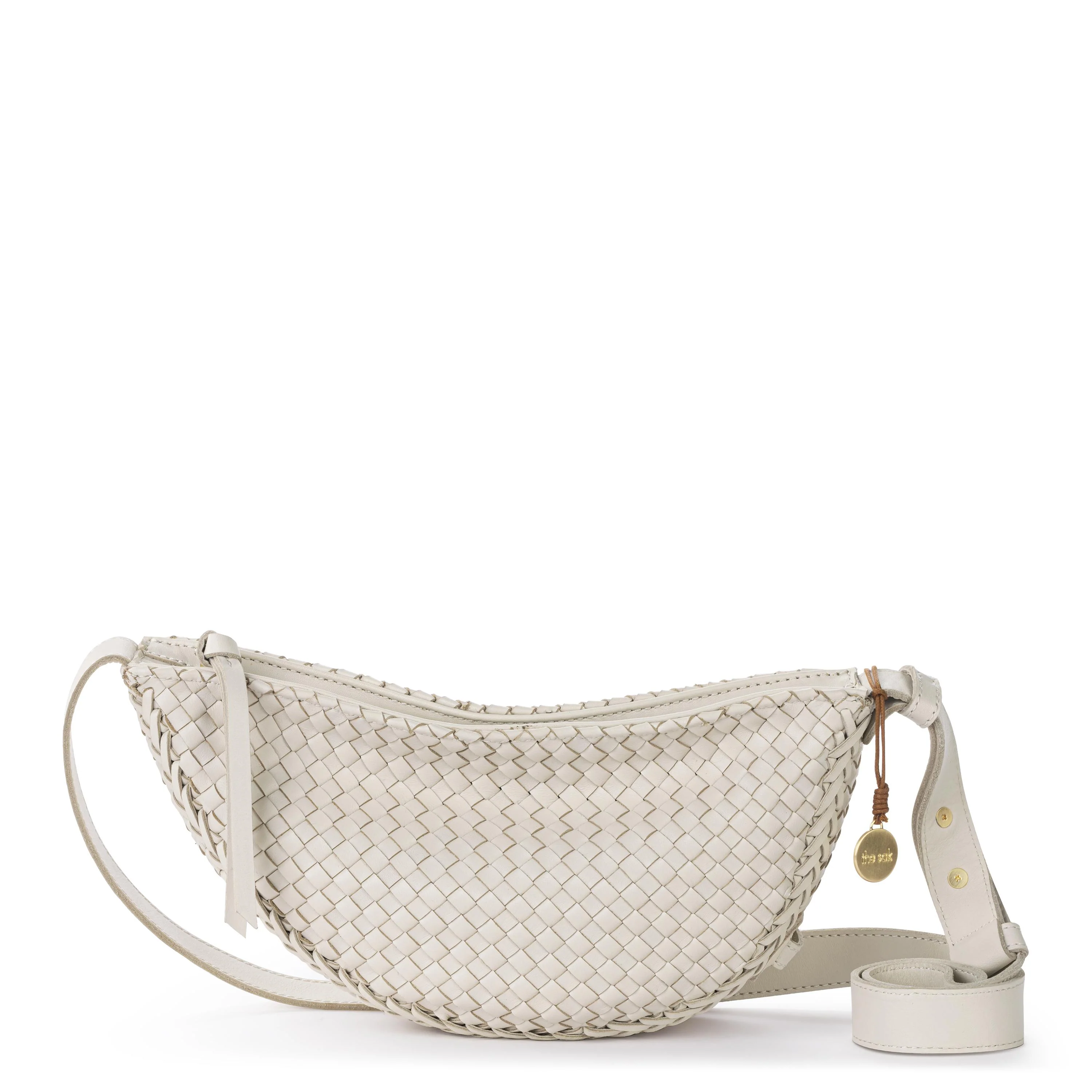 Tess Sling - Leather - Stone Woven