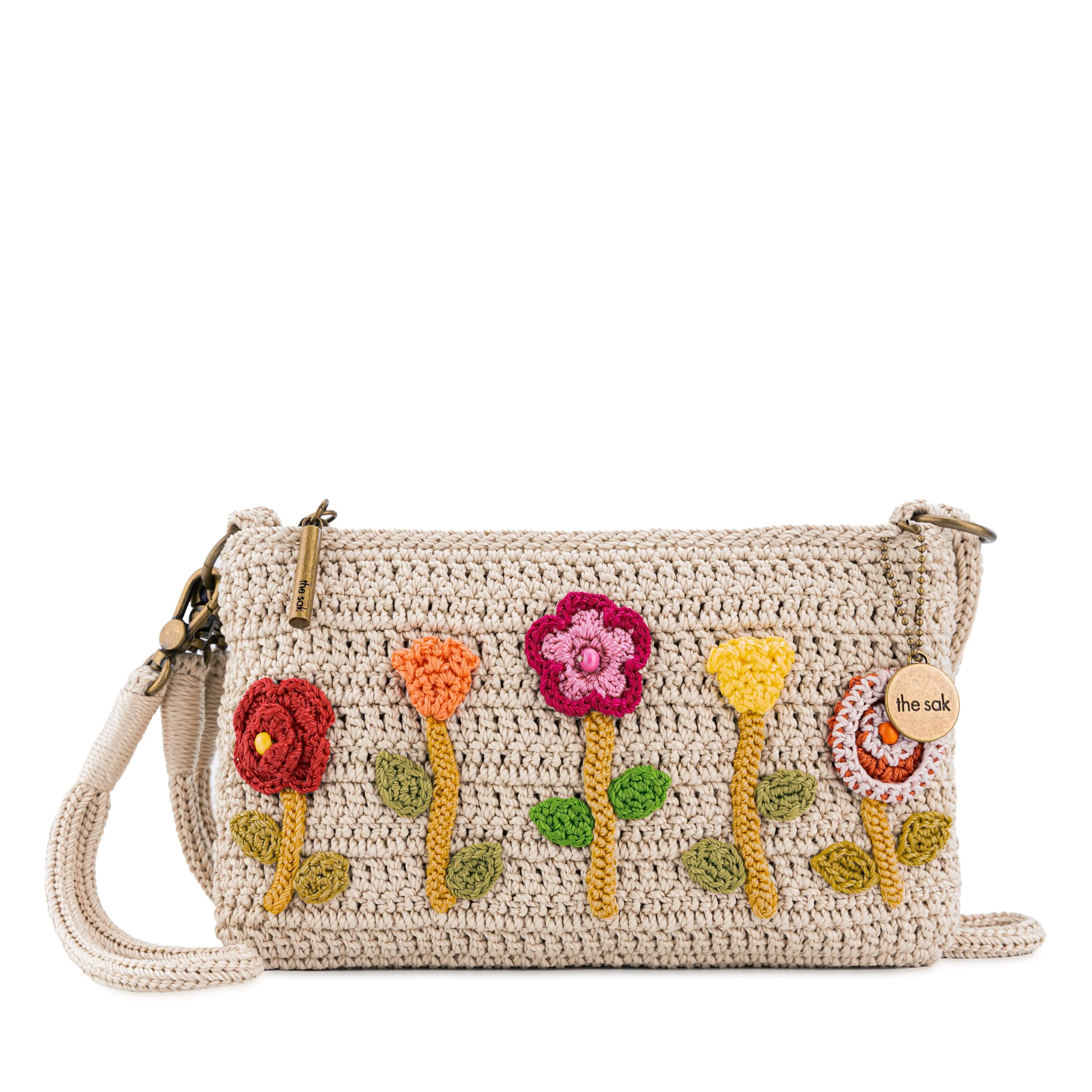 Vita Convertible Wristlet - Hand Crochet - Flower Ecru - Image 2