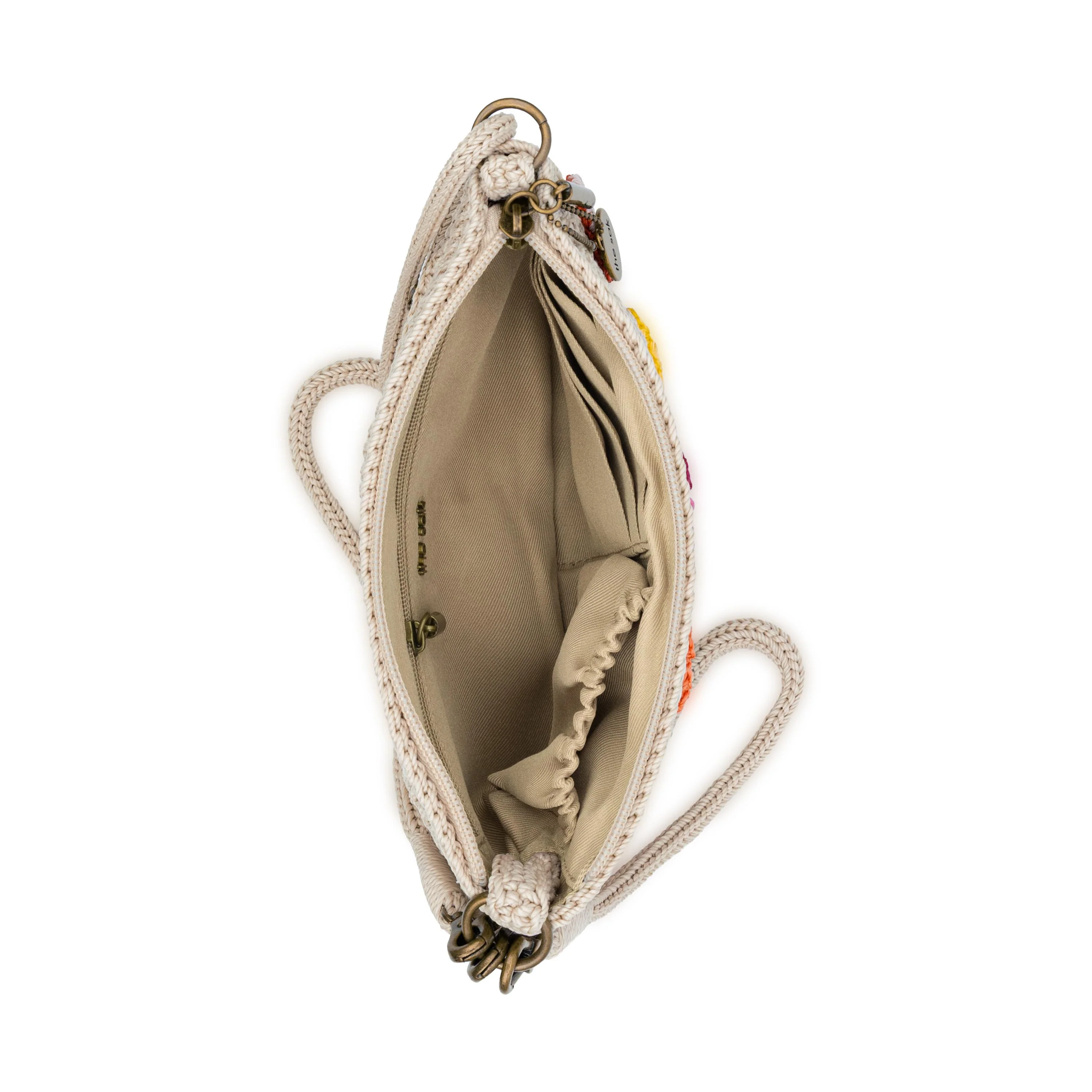 Vita Convertible Wristlet - Hand Crochet - Flower Ecru - Image 4