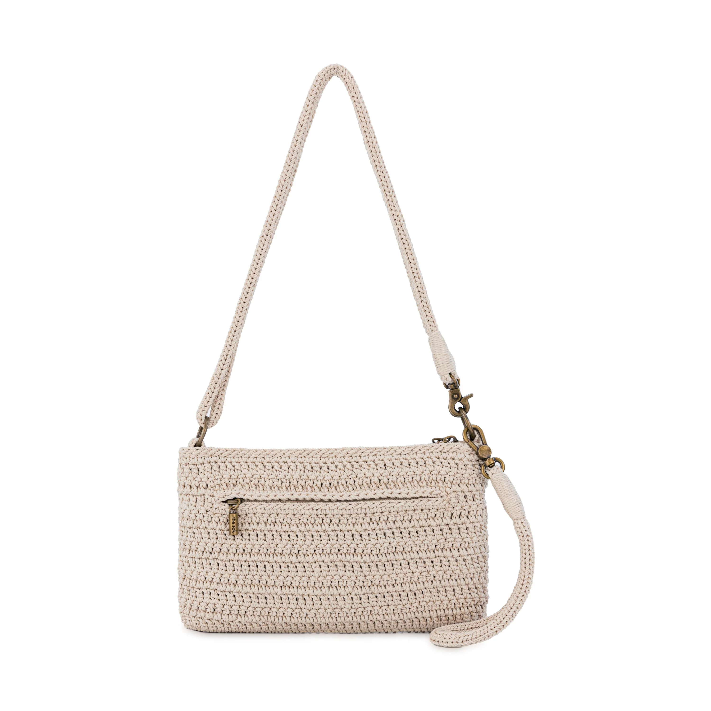 Vita Convertible Wristlet - Hand Crochet - Flower Ecru - Image 5