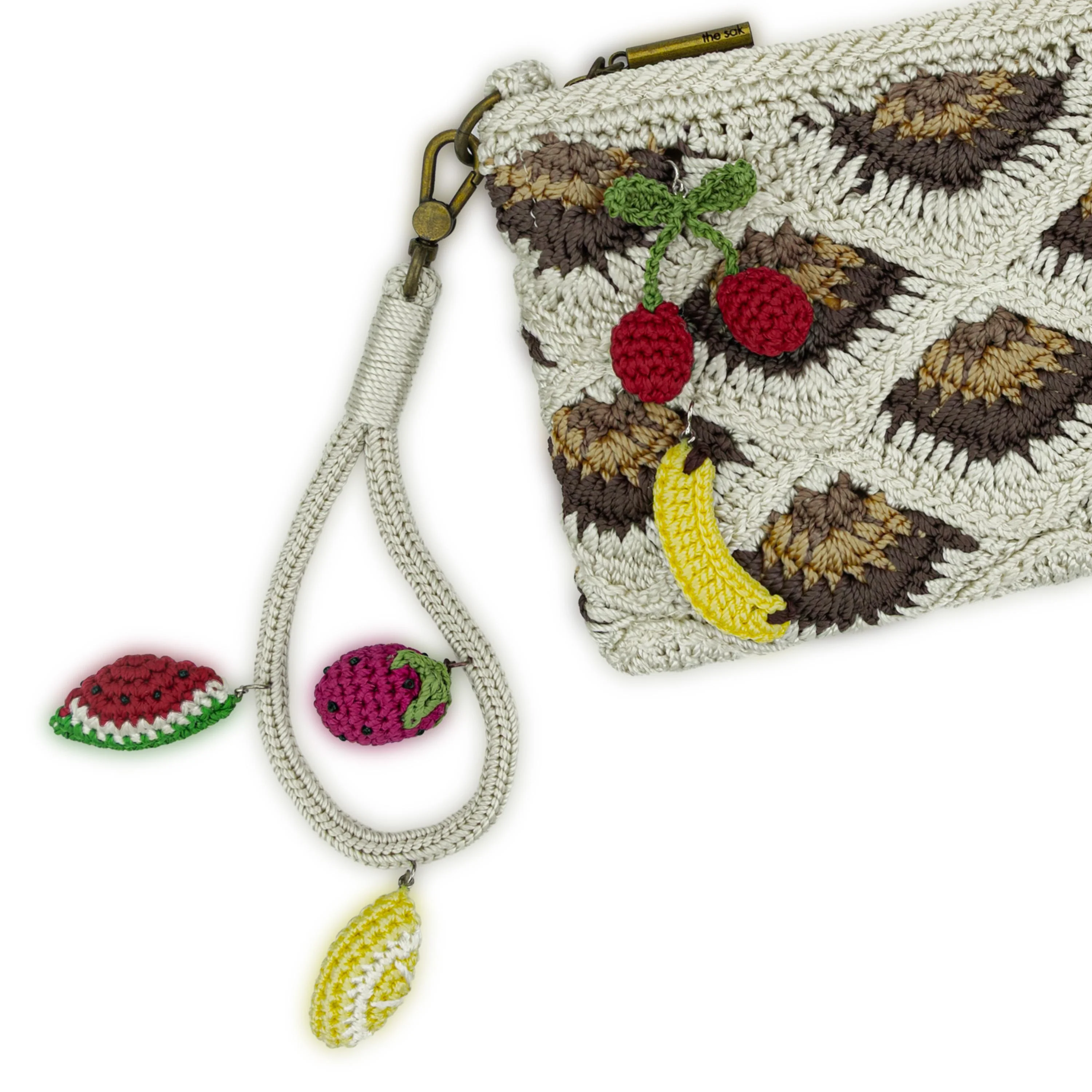 Vita Convertible Wristlet - Hand Crochet - Natural Mermaid - Image 6