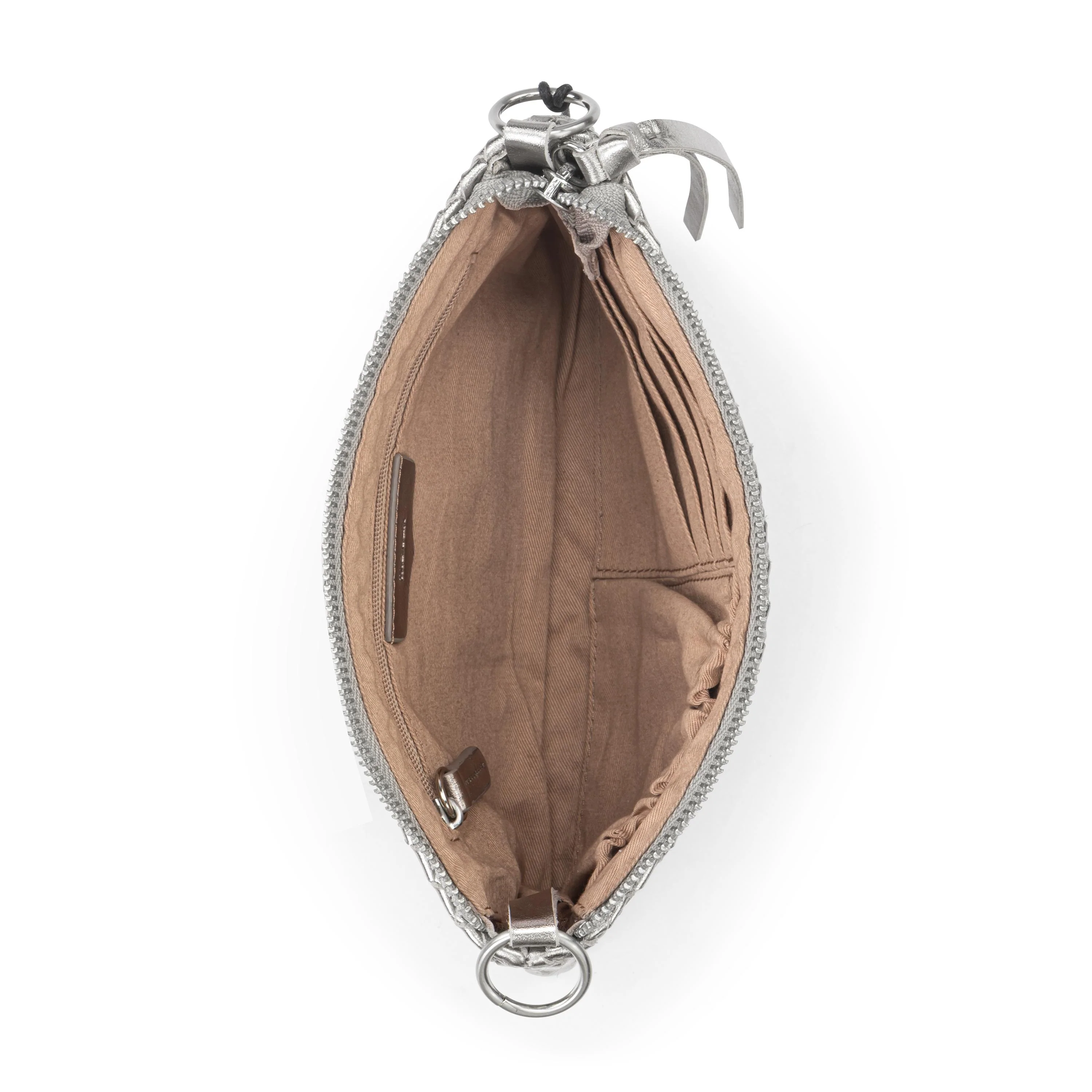 Vita Convertible Wristlet - Leather - Pyrite Woven - Image 4