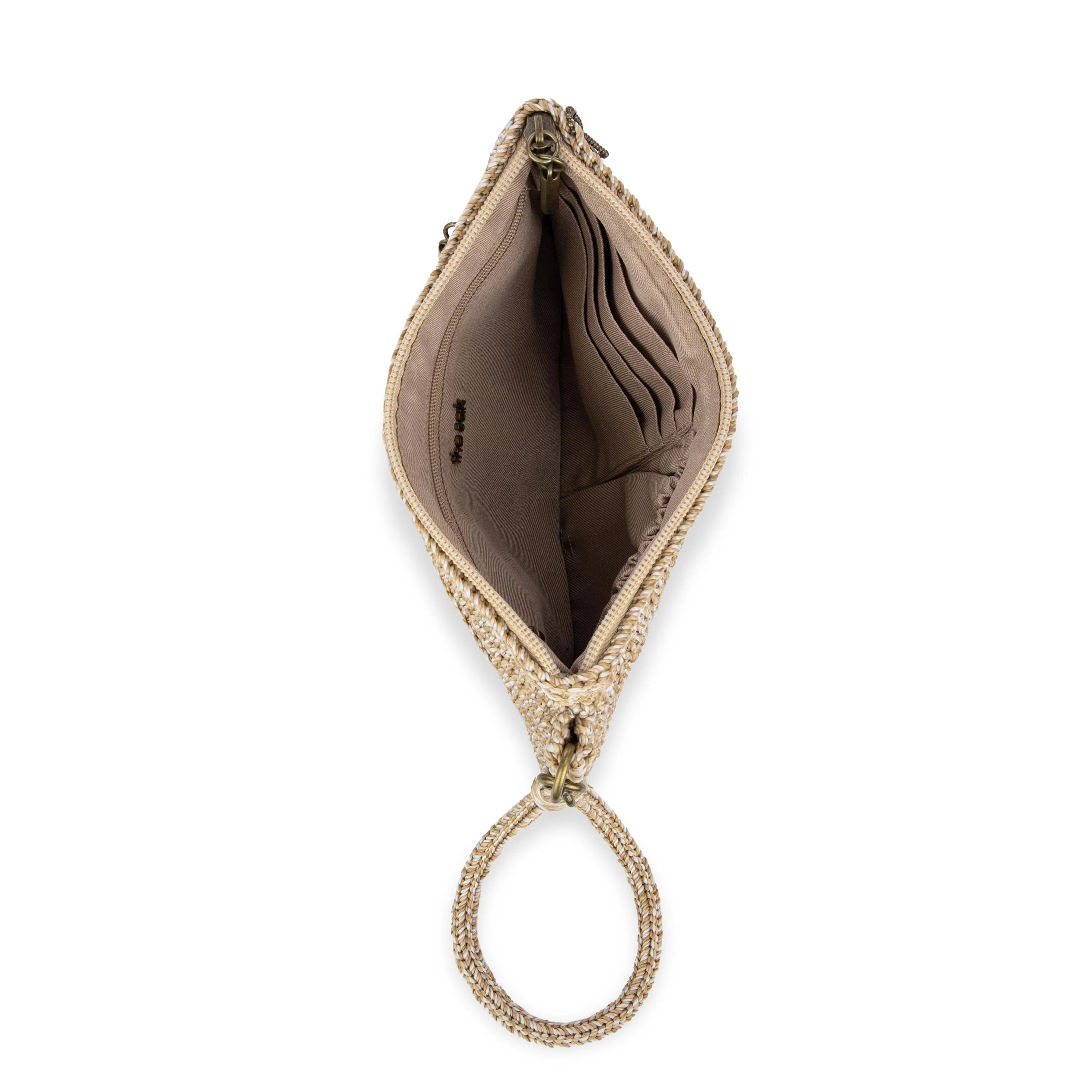 Vita Wristlet - Hand Crochet - Bamboo Static - Image 3