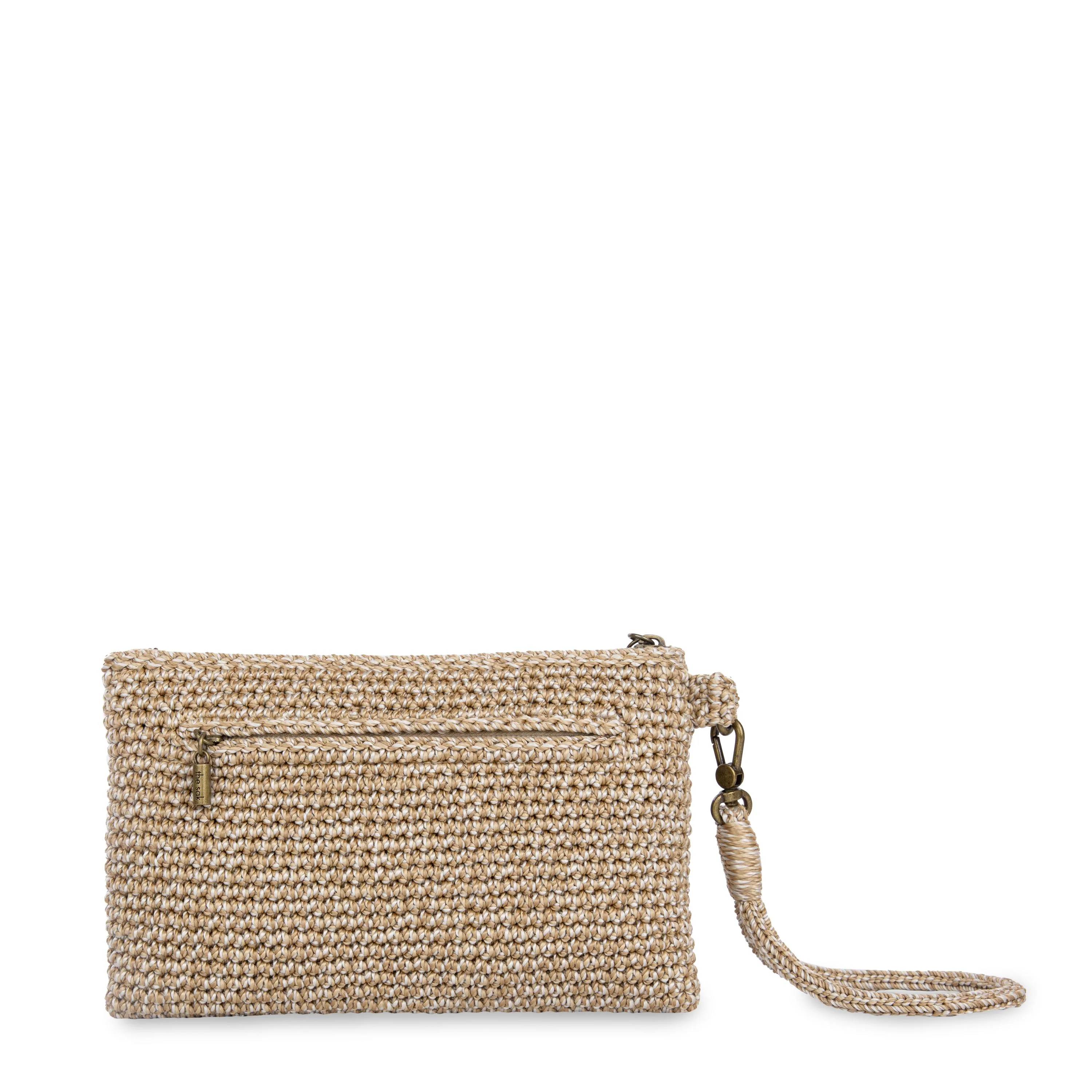 Vita Wristlet - Hand Crochet - Bamboo Static - Image 4