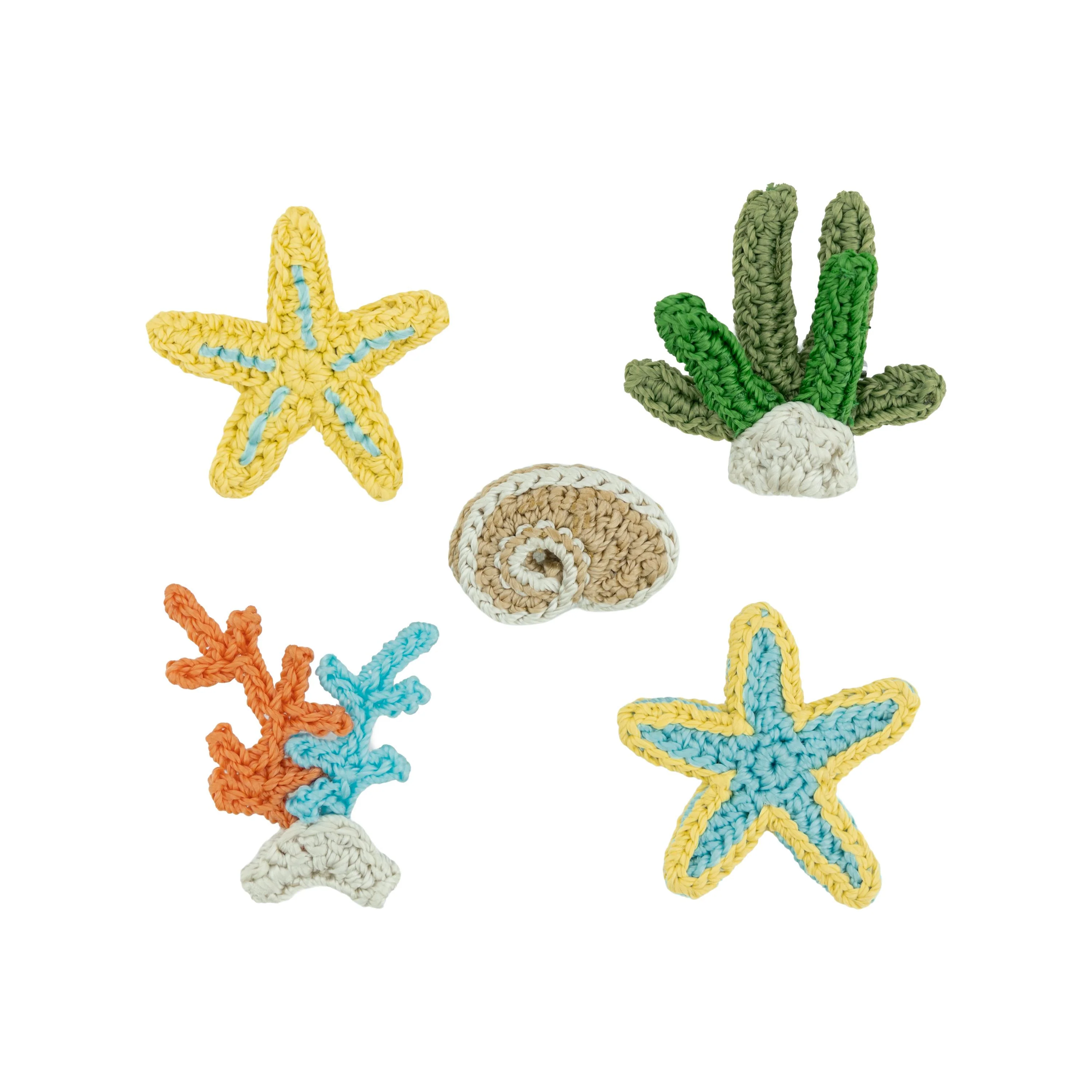 Yarnicharmz 5 Pack - Hand Crochet - Starfish