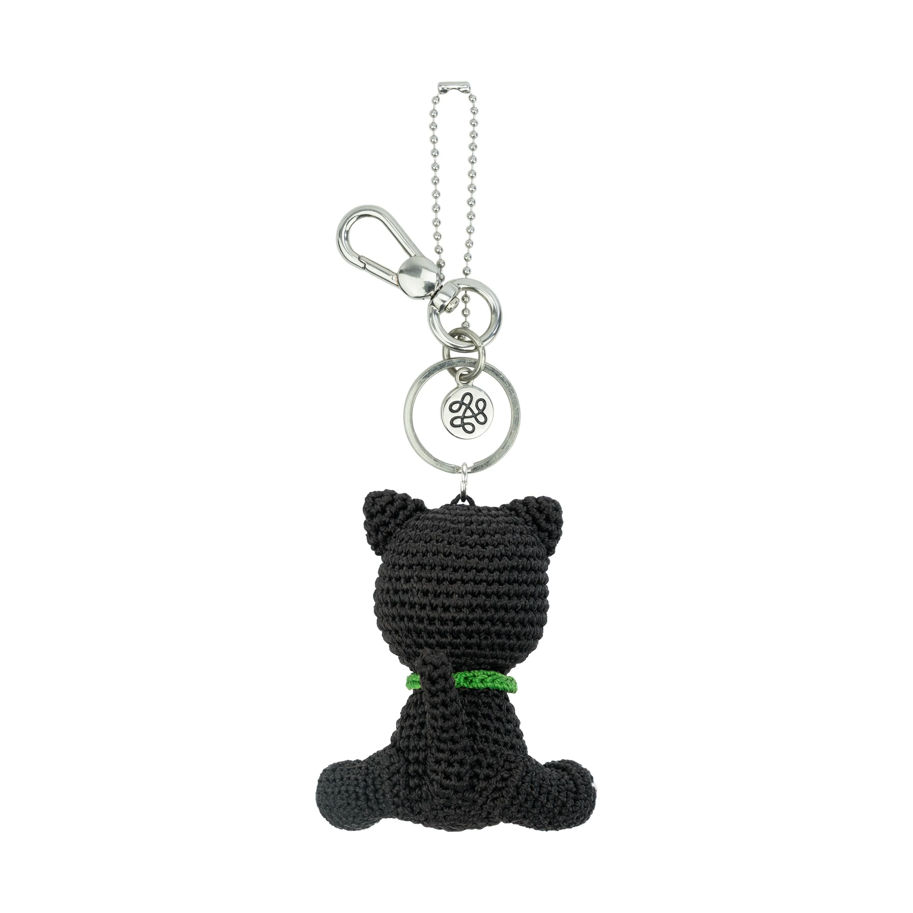 Yarnicharmz Dangle - Hand Crochet - Black Cat - Image 2