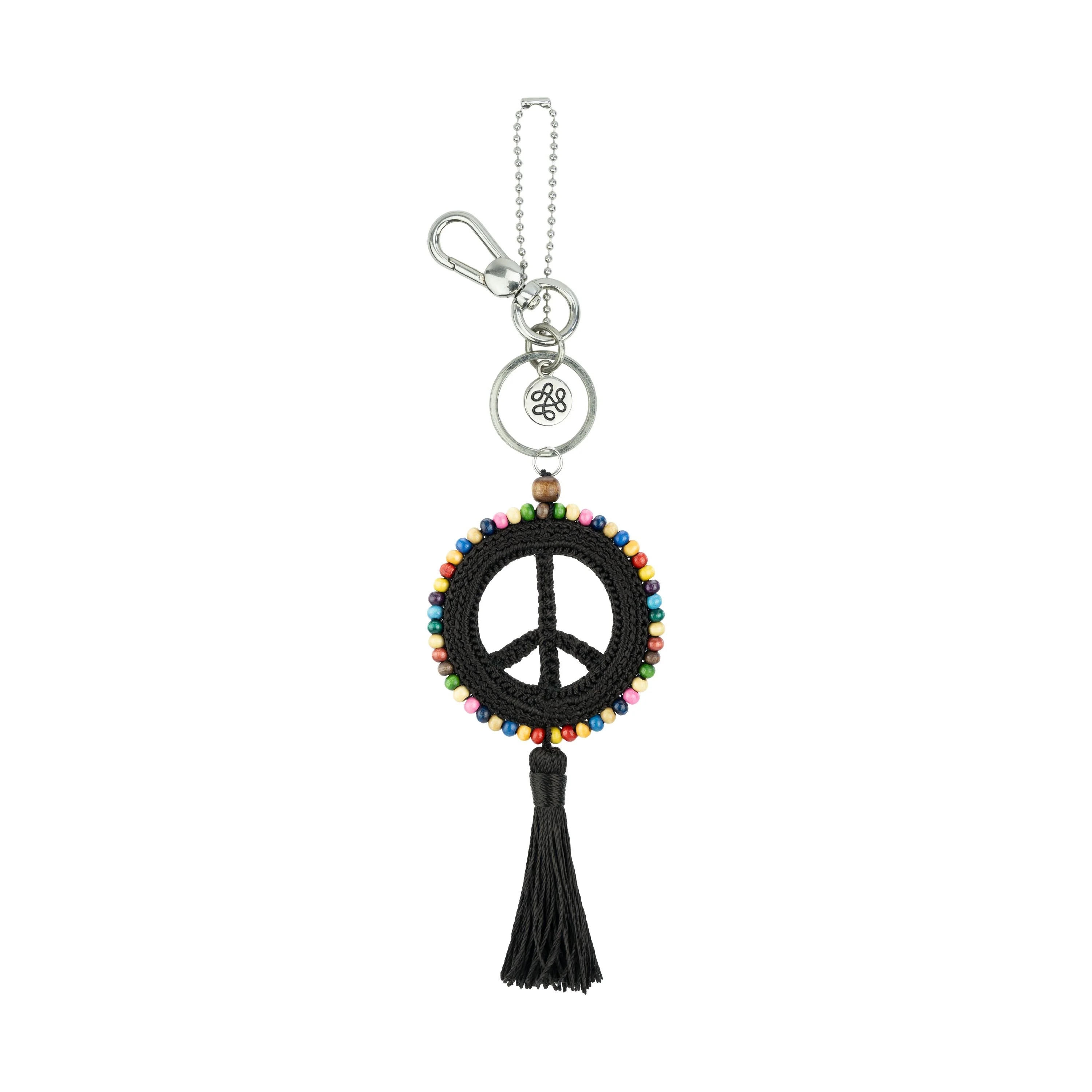 Yarnicharmz Dangle - Hand Crochet - Black Peace - Image 3