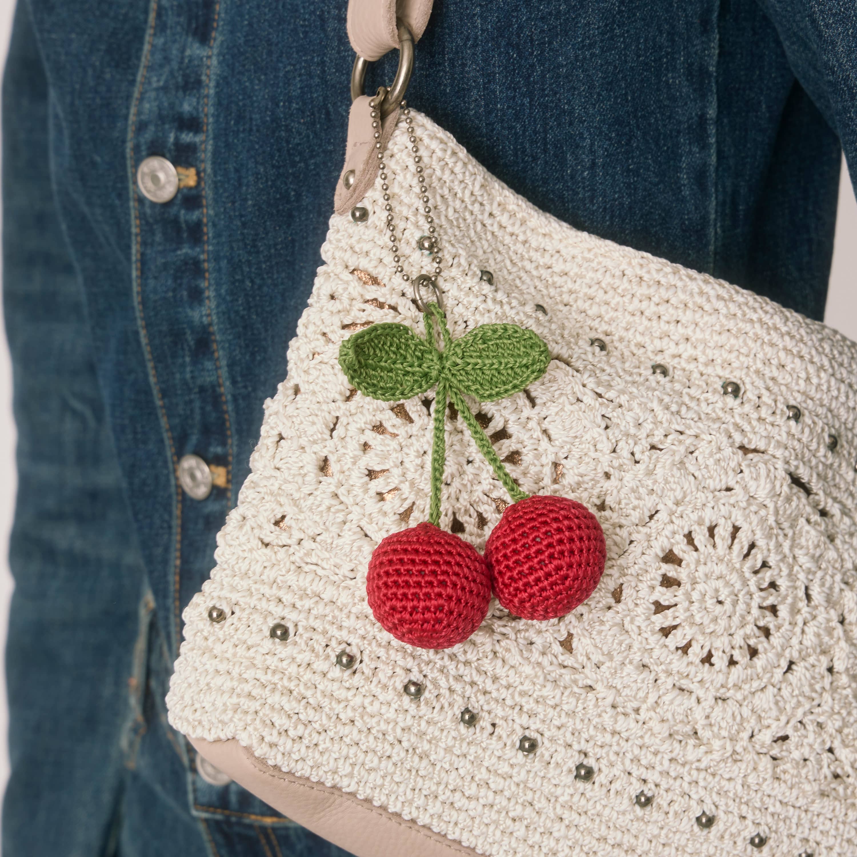 Yarnicharmz Dangle - Hand Crochet - Cherries - Image 2