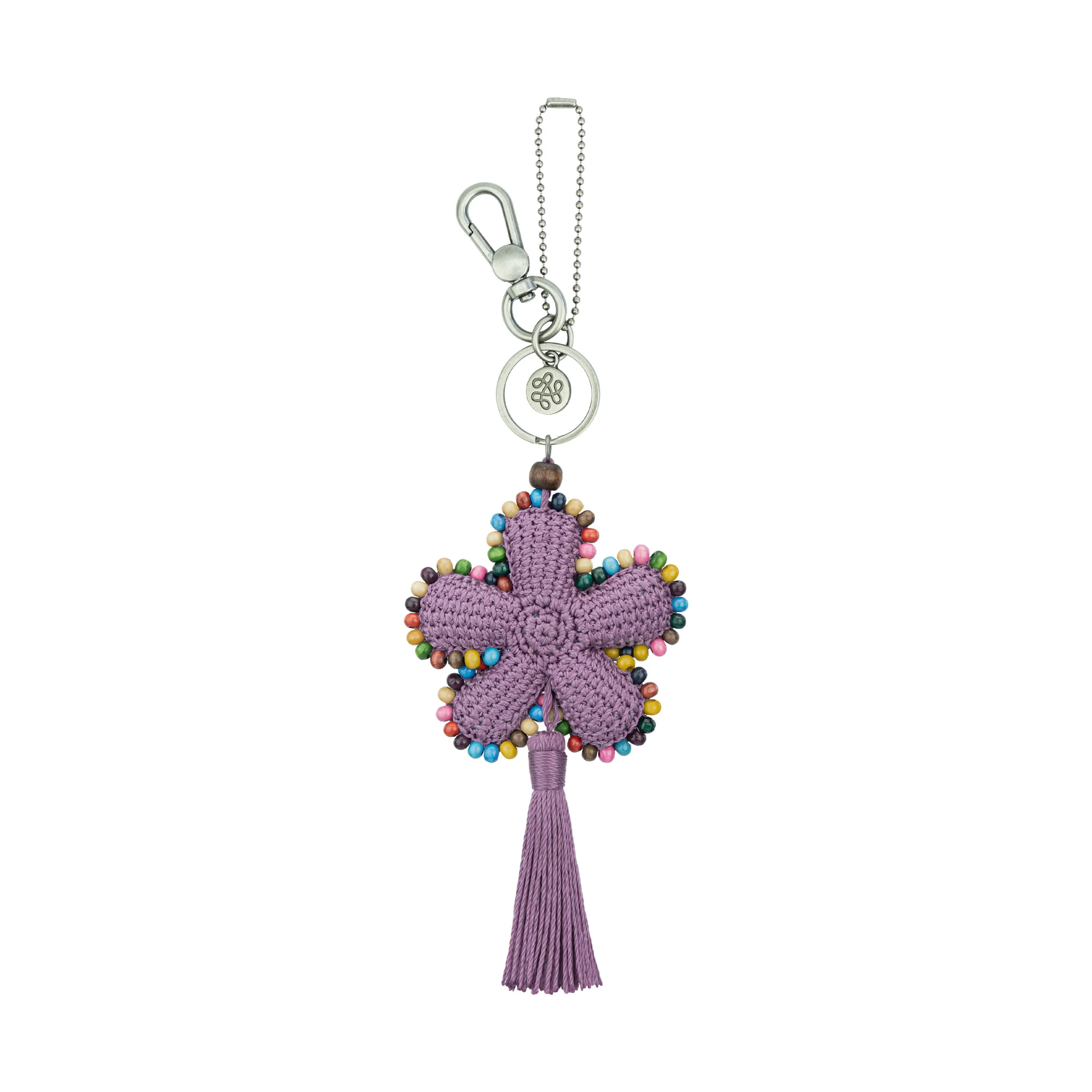 Yarnicharmz Dangle - Hand Crochet - Heather Flower - Image 2
