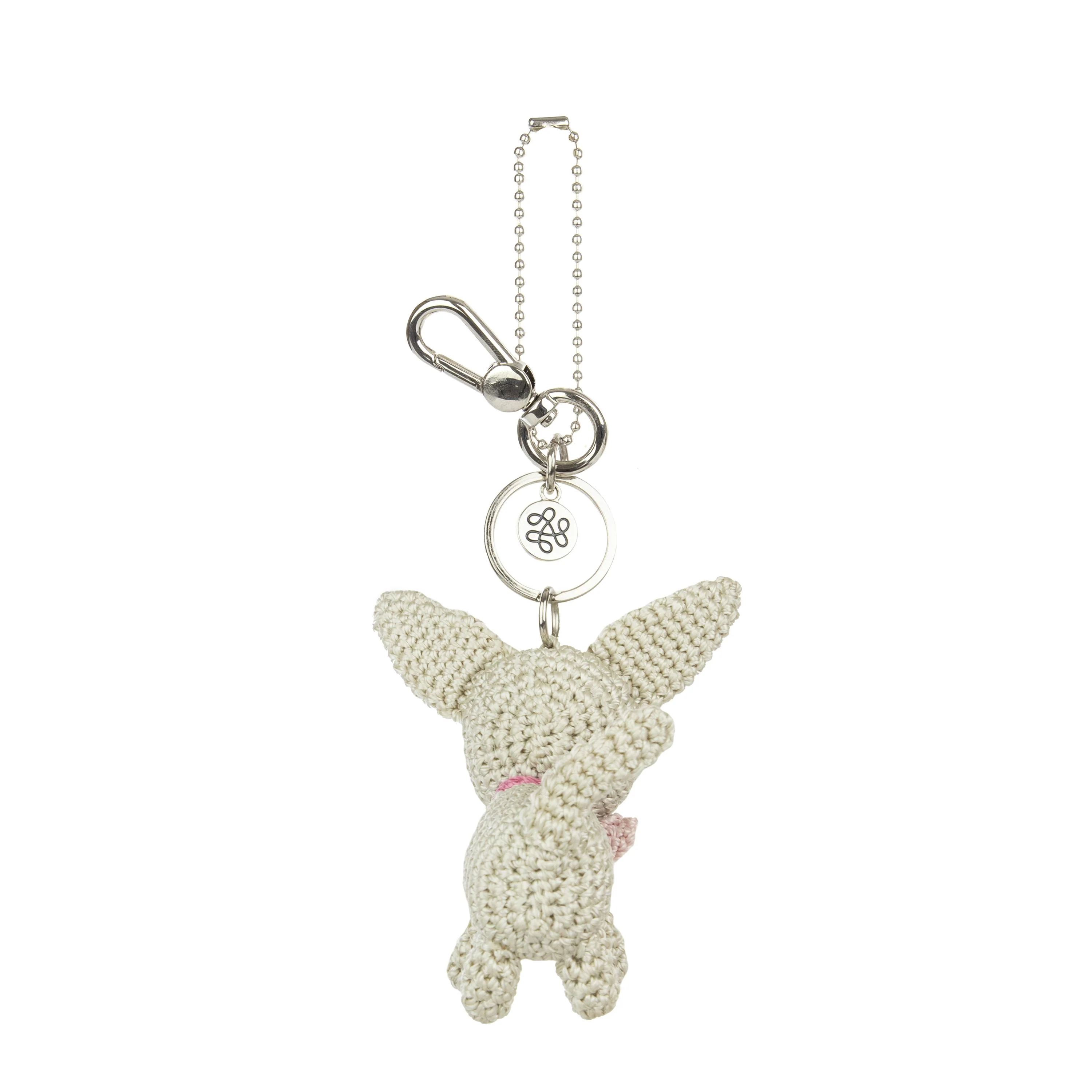 Yarnicharmz Dangle - Hand Crochet - Natural Chihuahua - Image 3