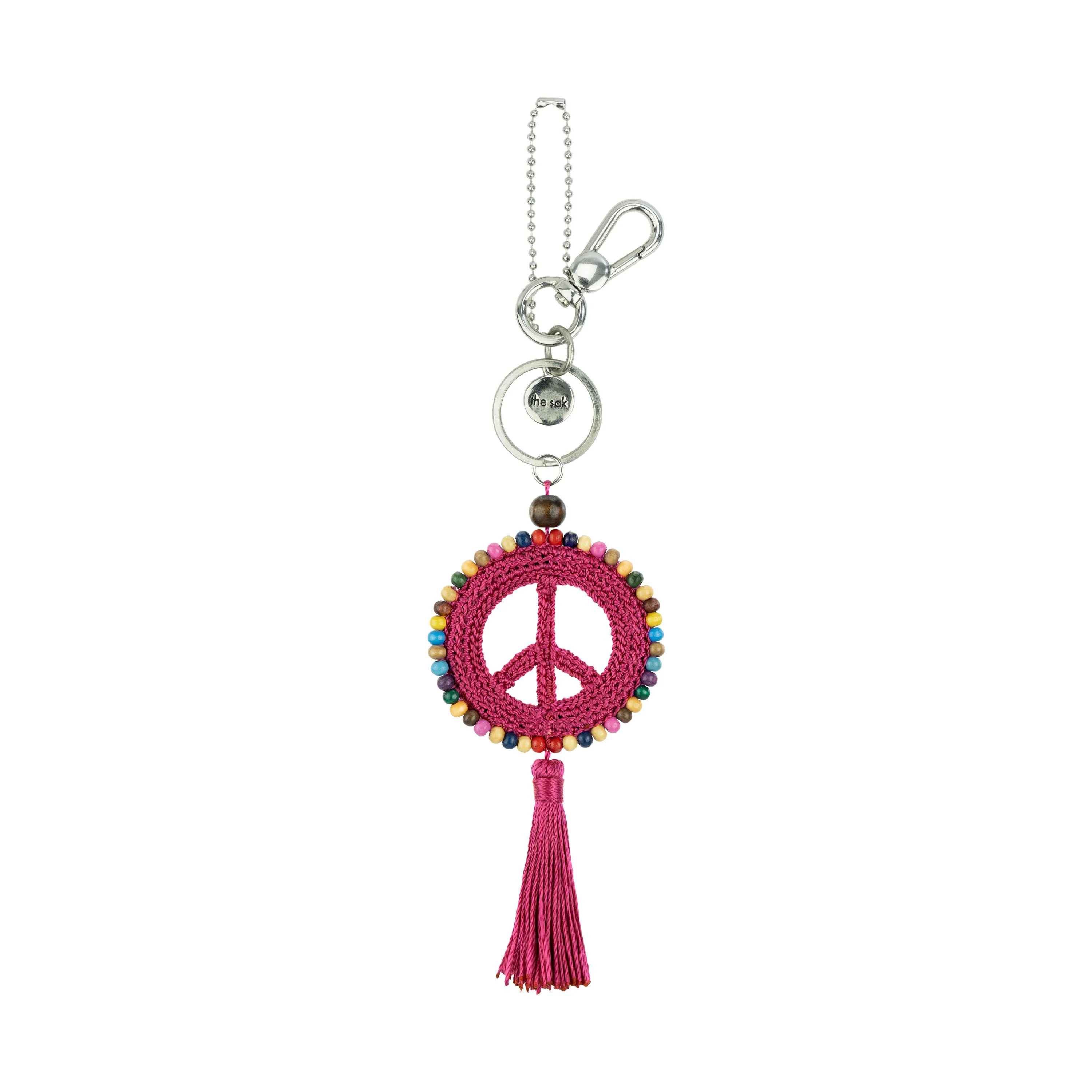 Yarnicharmz Dangle - Hand Crochet - Pinkberry Peace