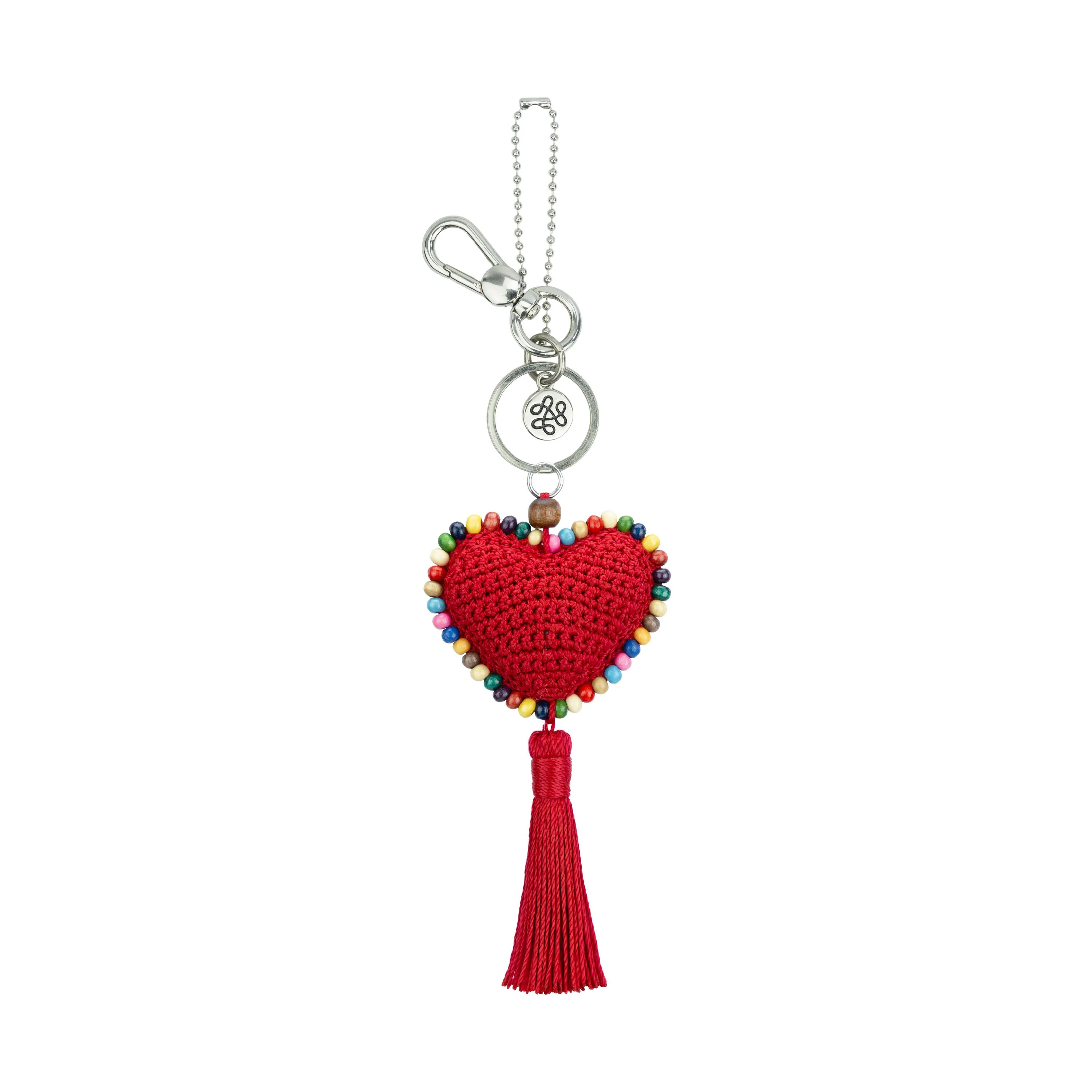 Yarnicharmz Dangle - Hand Crochet - Rocket Red Heart - Image 2